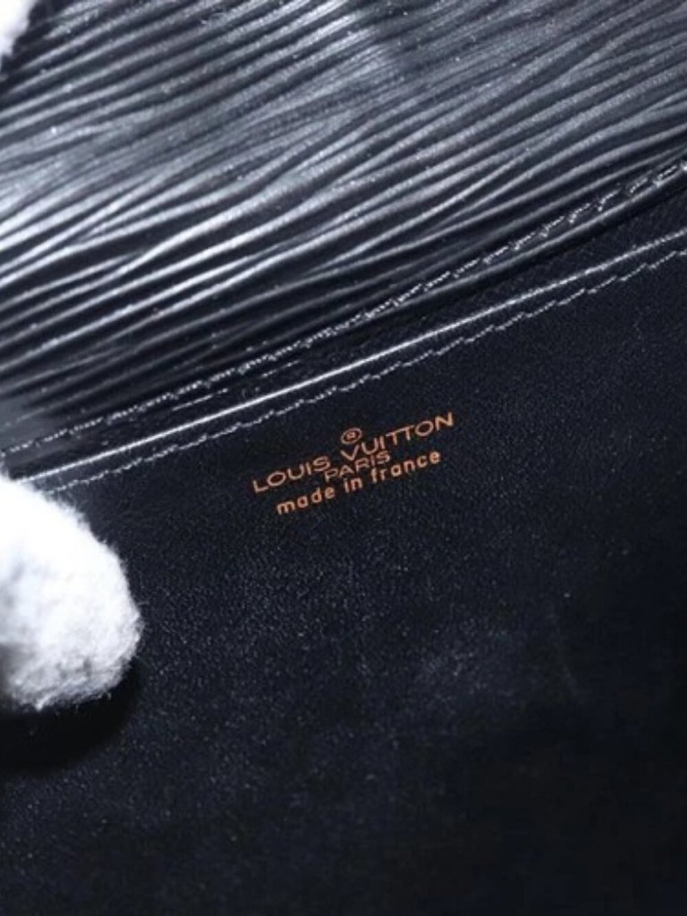 LOUIS VUITTON Epi Jena Clutch Bag Black M52722 - Picture 8 of 16